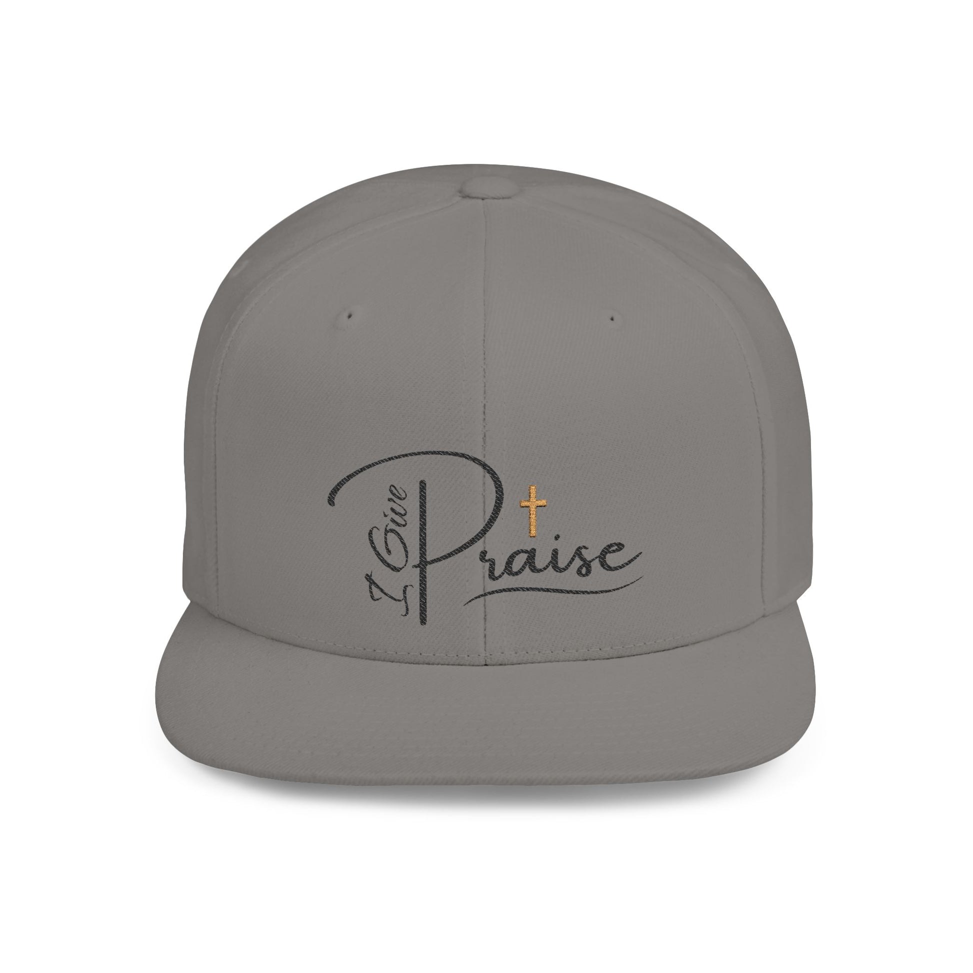 I Give Praise Flat Bill Snapback Cap